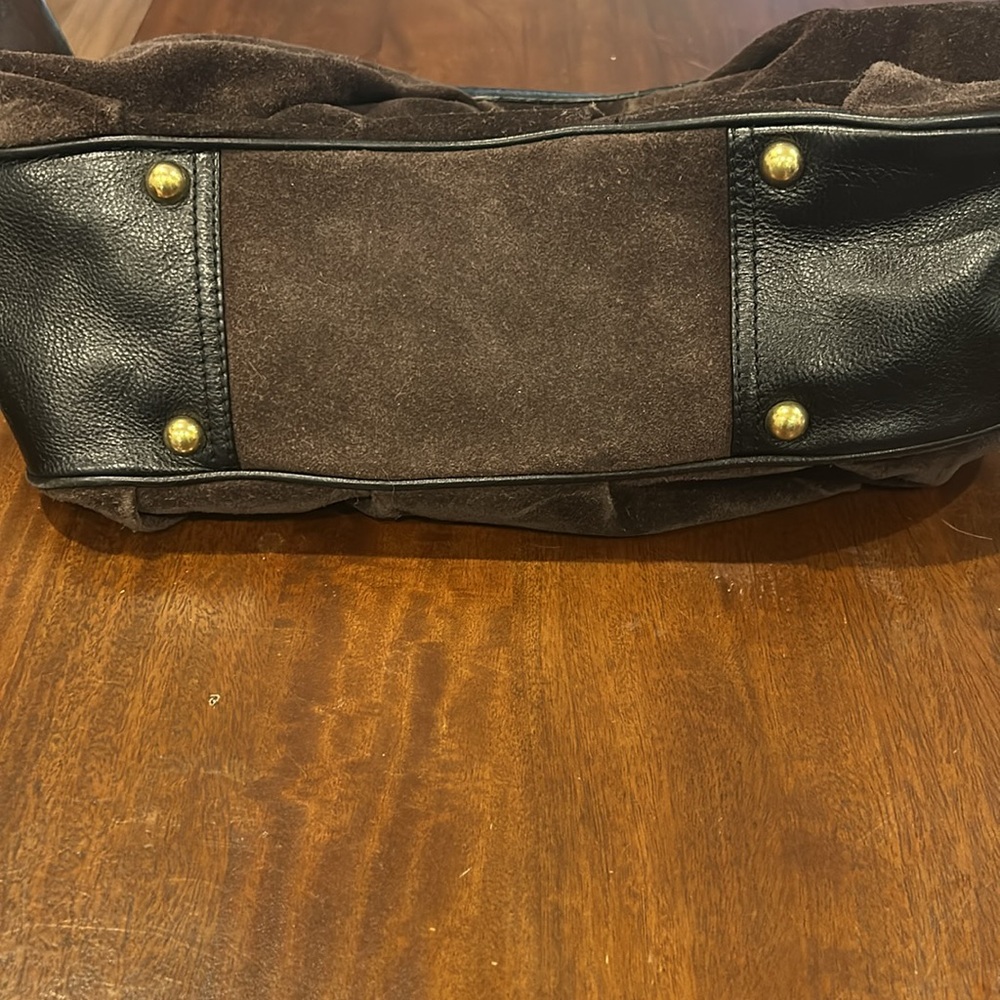 Banana Republic brown suede handbag. - Picture 6 of 6